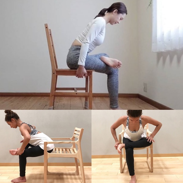 秒甩「乌龟背、大凸腹」经典保存版『椅子瑜珈5神招』能坐就不站的懒女必学！